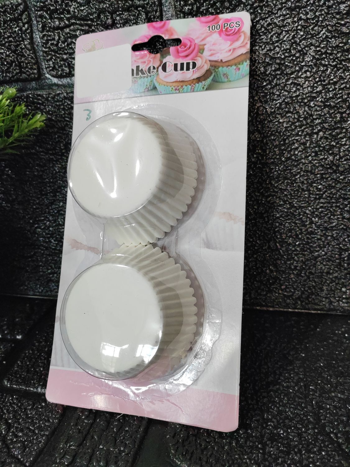 Cup cakes holders white 50pc