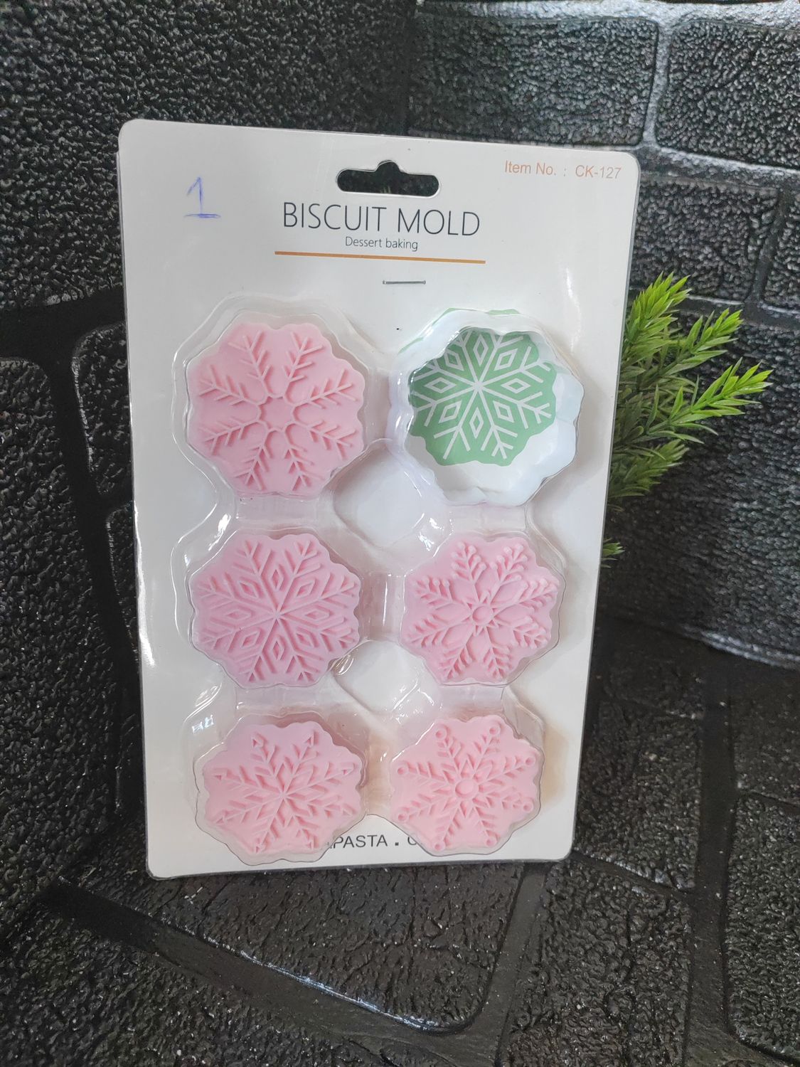 snowflakes biscuits mold