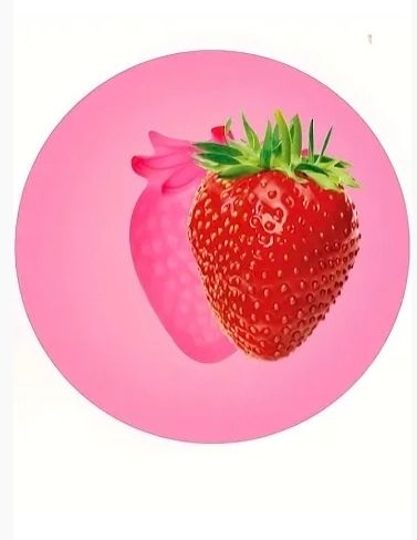 Silicone strawberry mould