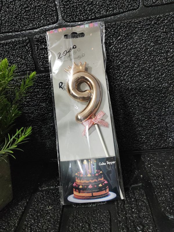 No 9 cake topper