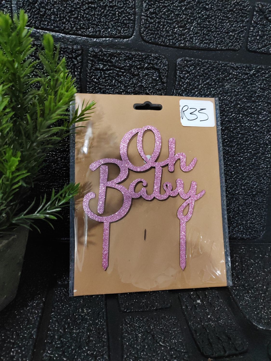 Oh baby cake topper