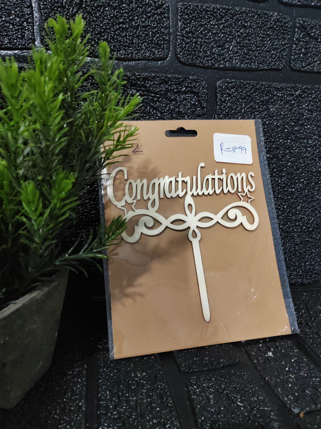 Congratulations cake topper