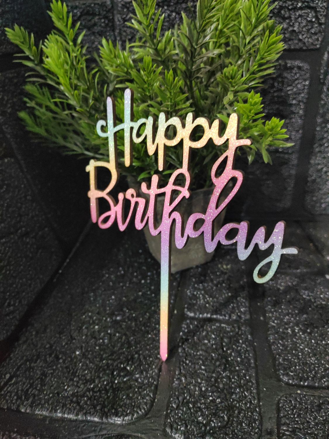 Happy Birthday topper