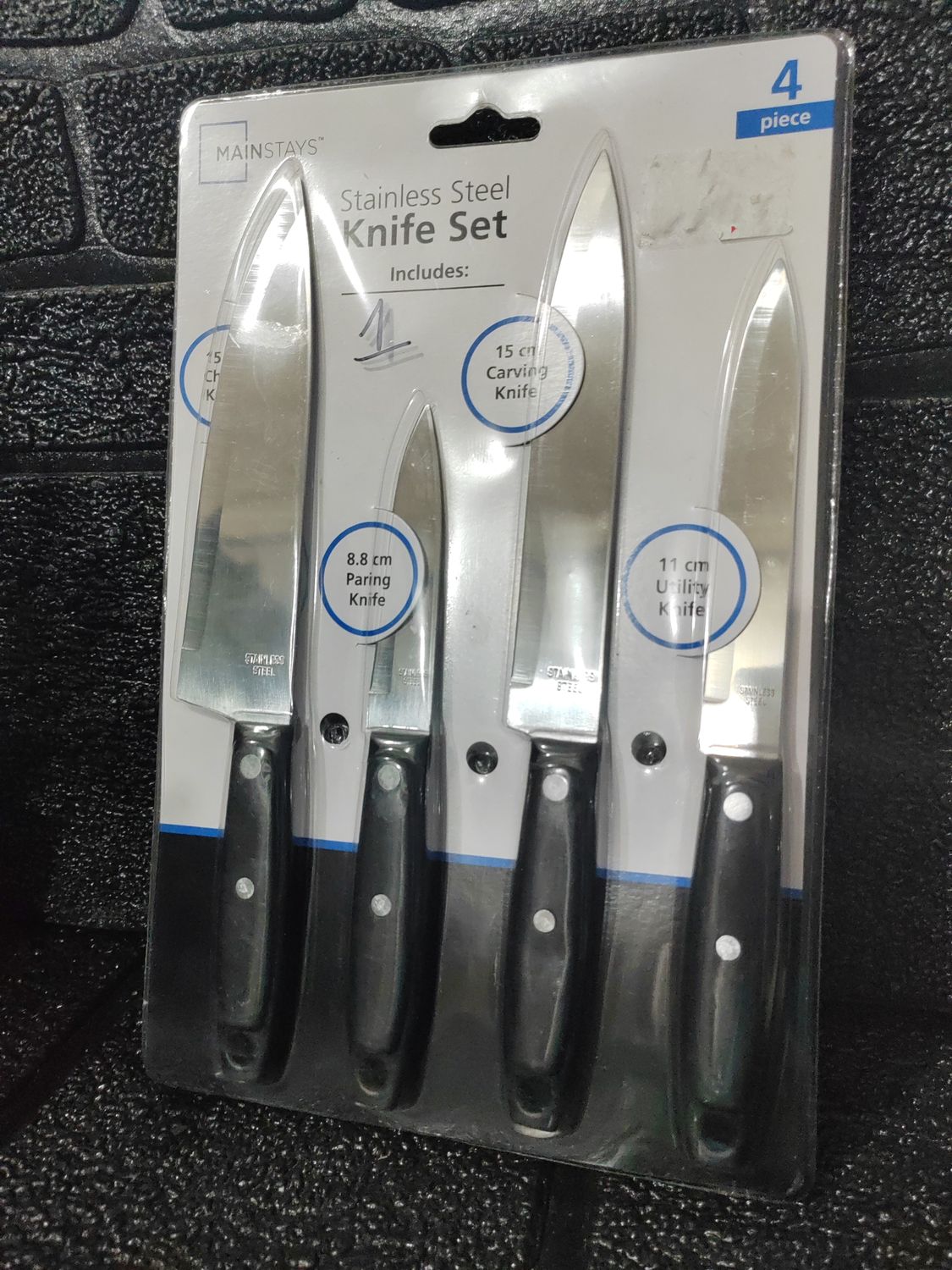Knife Set stainless steel 4 piece