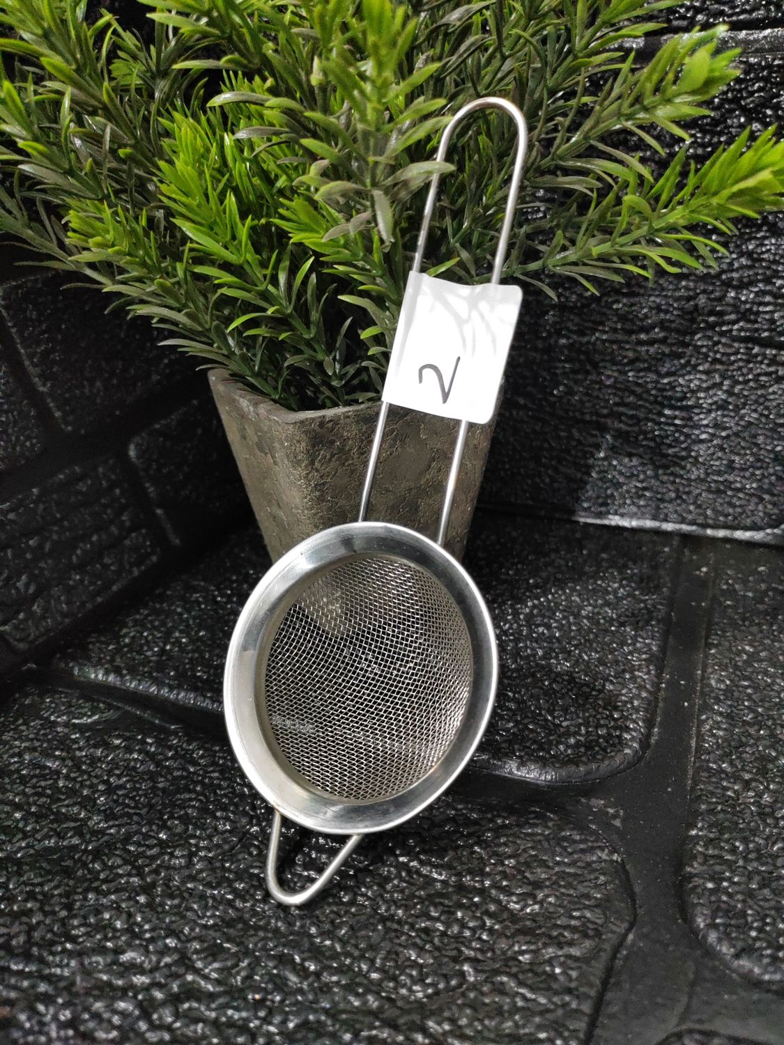 Small stainless steel sieve