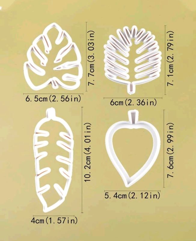 Tropical cakes decoration cutters