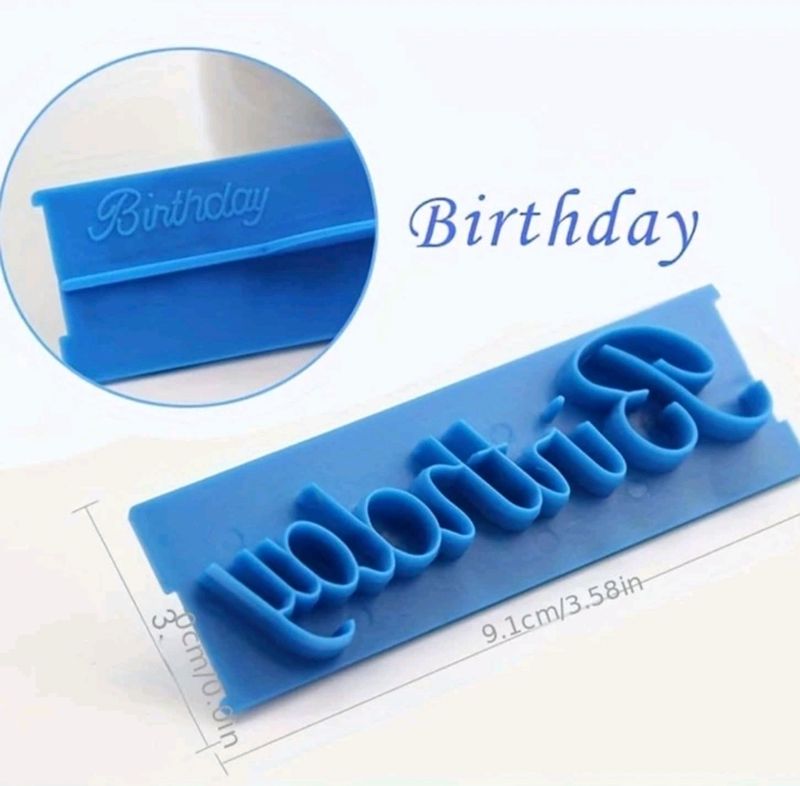6 pcs Slogan Graphic press stamps 