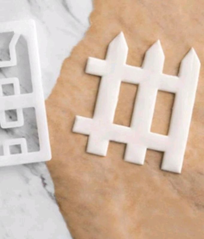 Fence cutter fondant cake decorating mould 