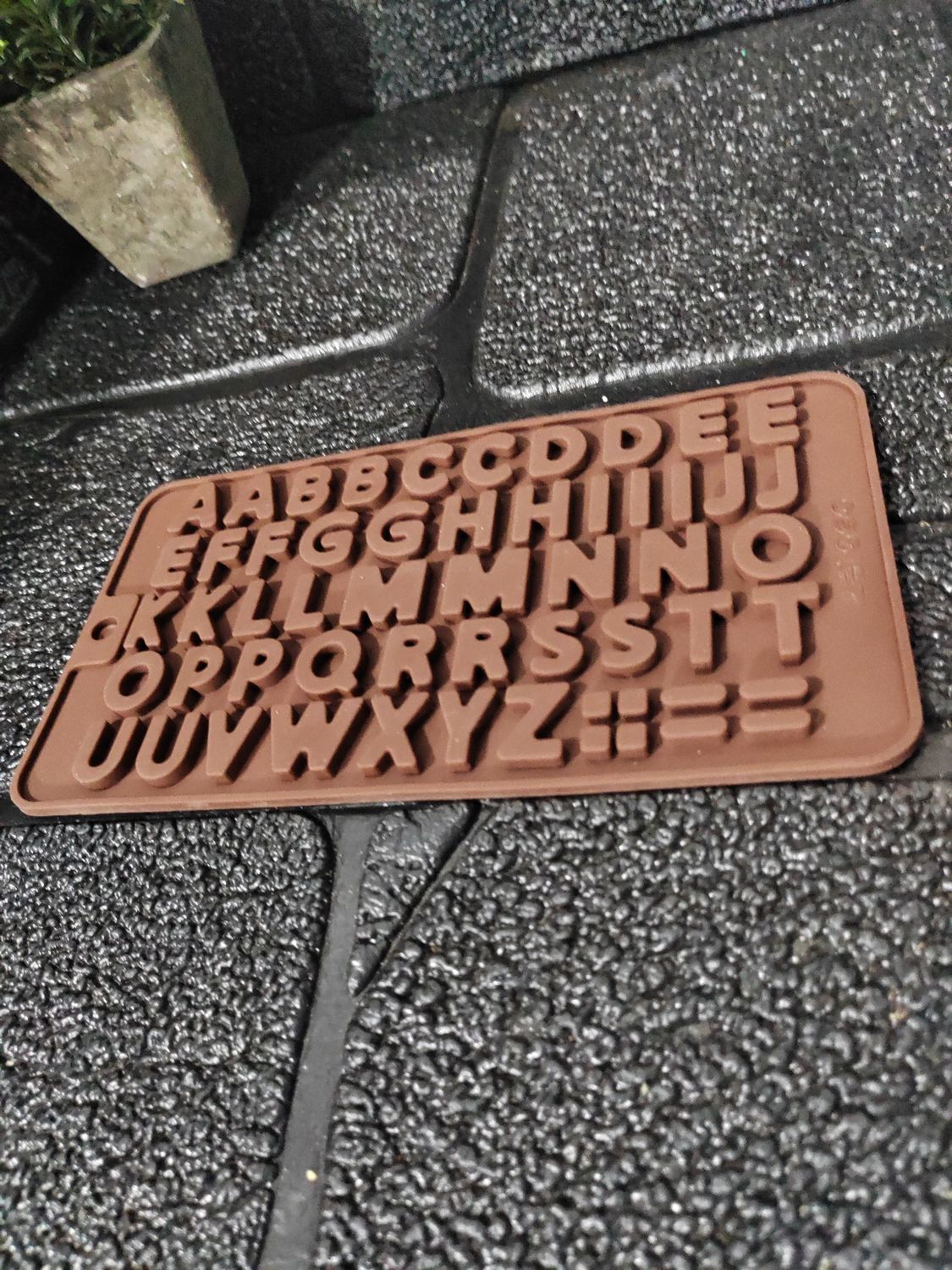 Alphabet silicone mould