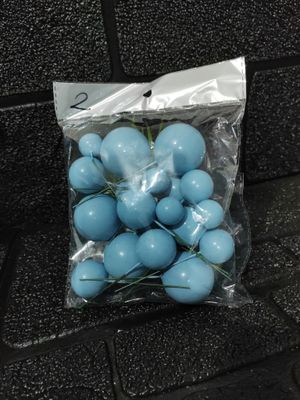 Light blue faux balls