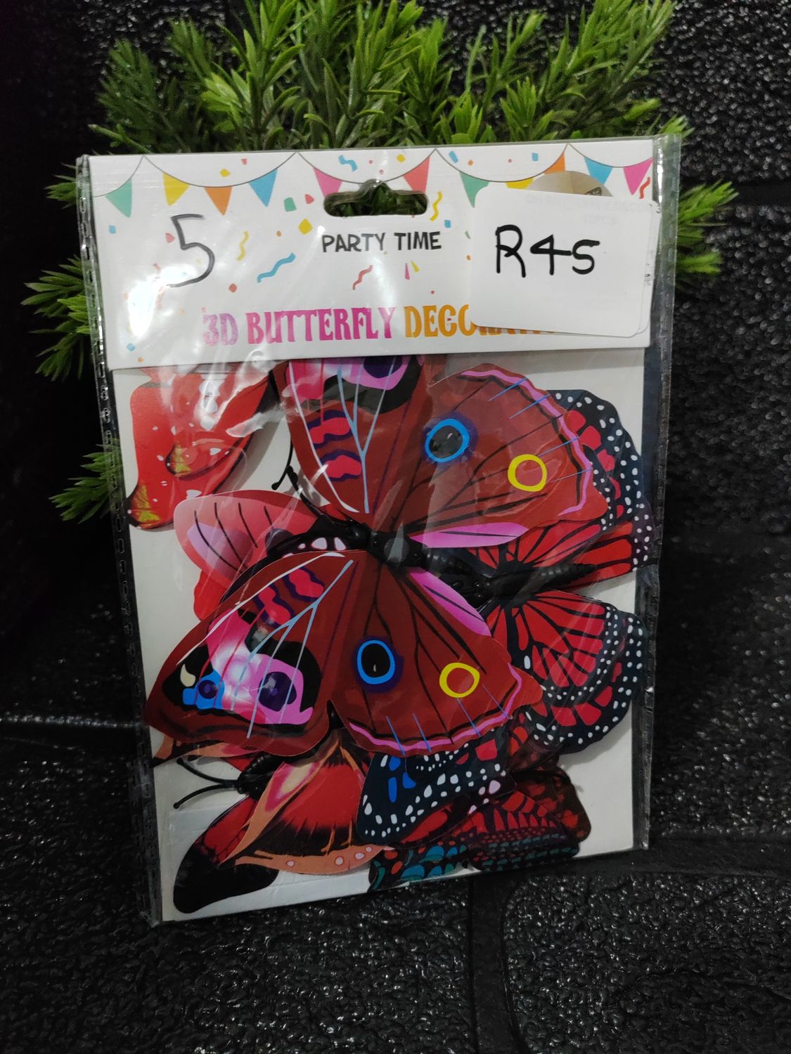 Red 3D Butterfly
