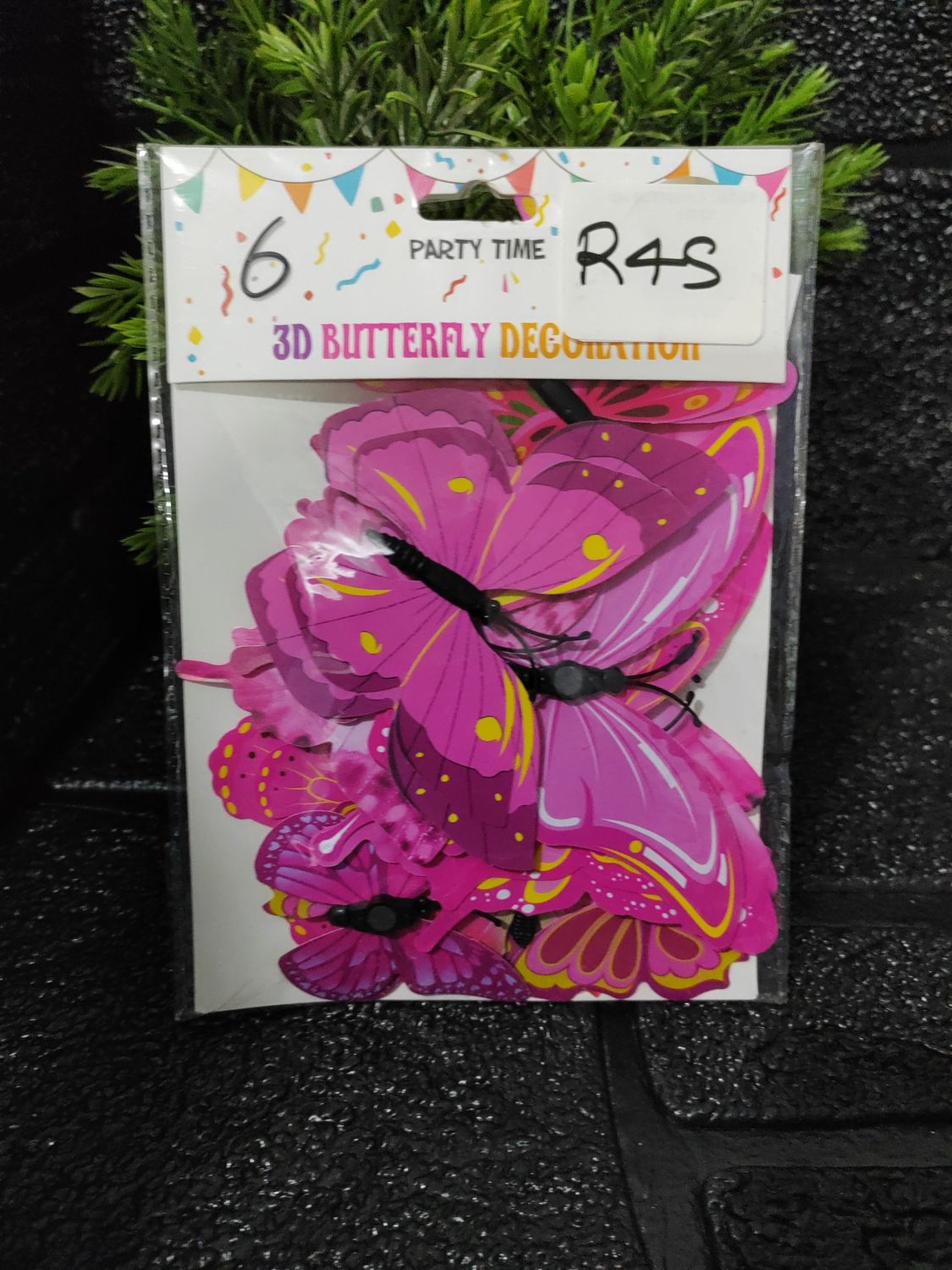 Pink 3D Butterfly
