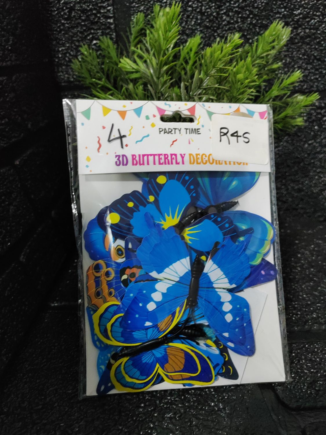 3B blue butterfly non edible 