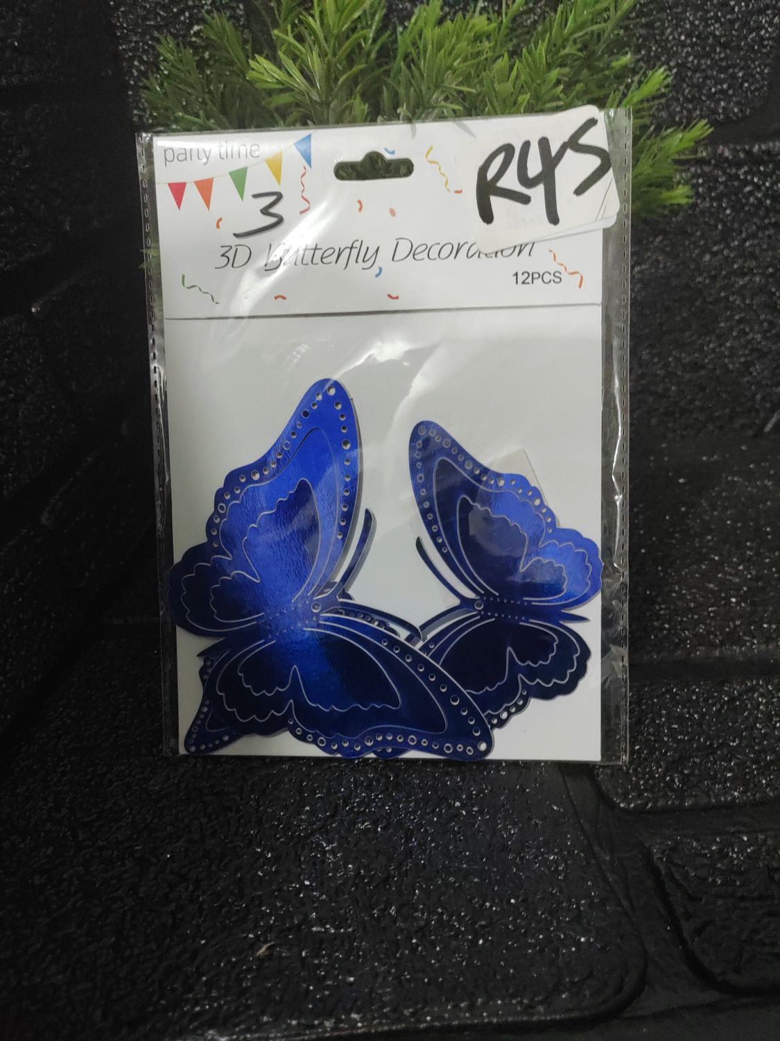 Blue 3D butterfly 12pcs