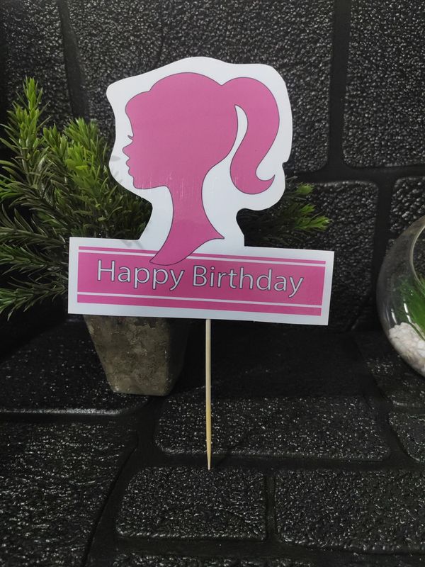 Barbie cake topper gross paper