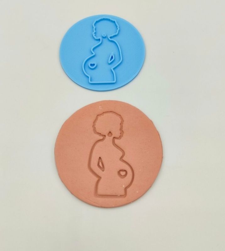 African Pregnant Woman Stamps 123