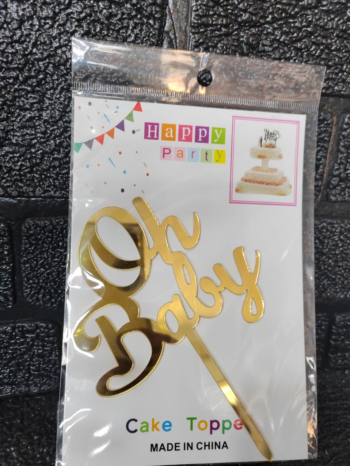 Oh baby cake topper