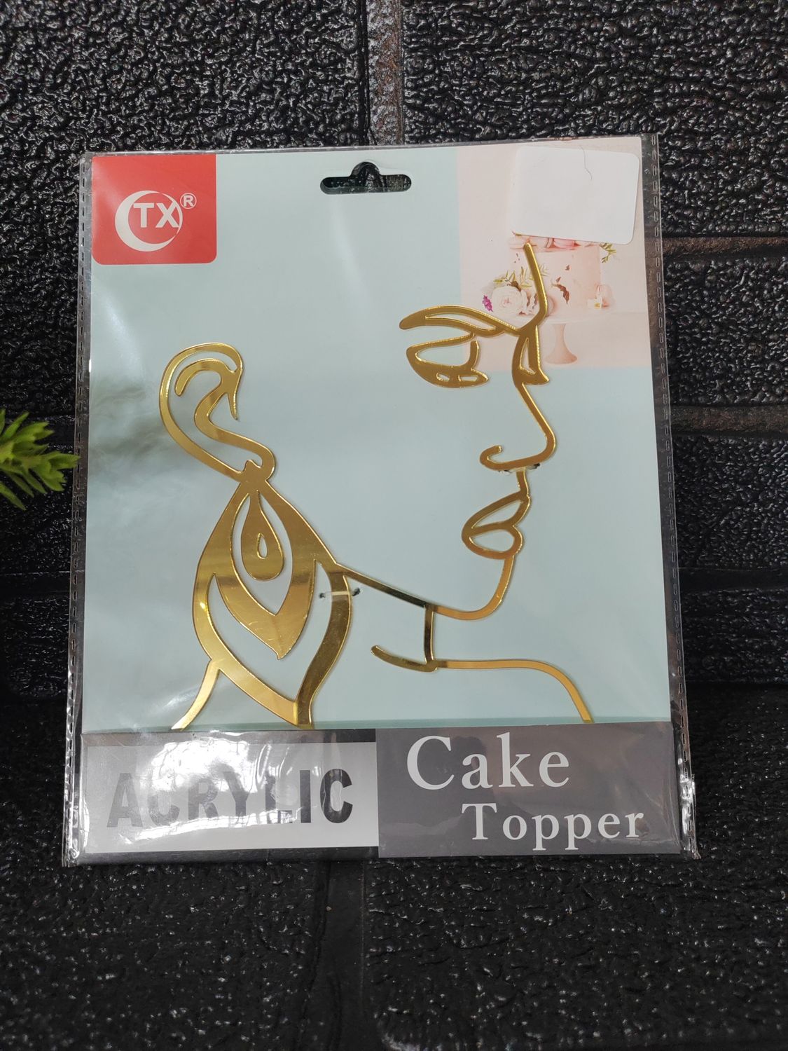 Face cake topper