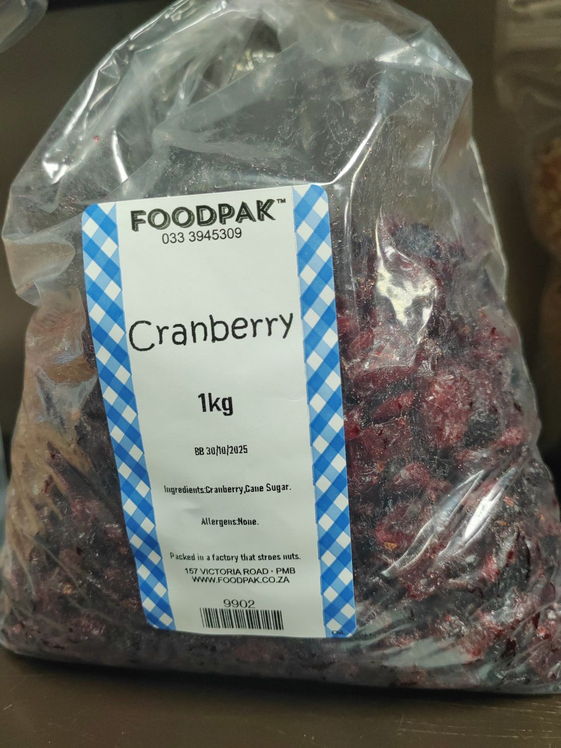 1kg cranberries 1kg