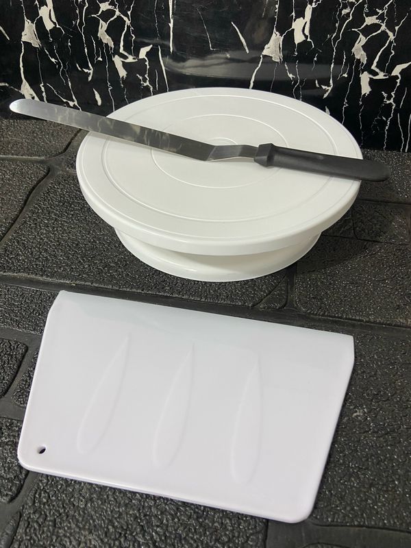 Combo 3 ( turntable ,  offset Spatula and Scraper)