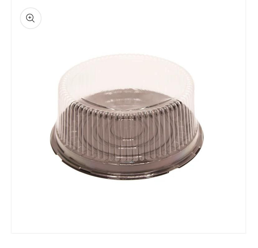 Clear cake packaging