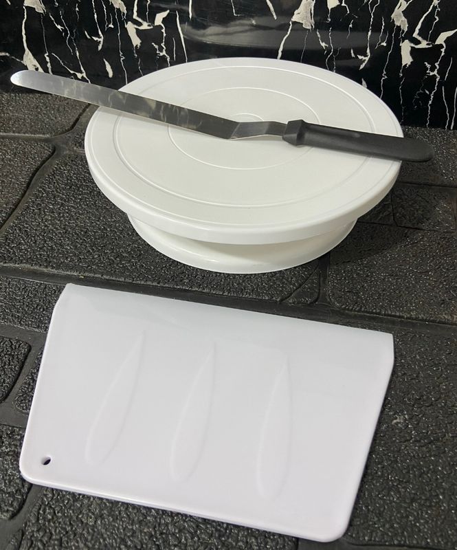 Combo 3 ( turntable ,  offset Spatula and Scraper)