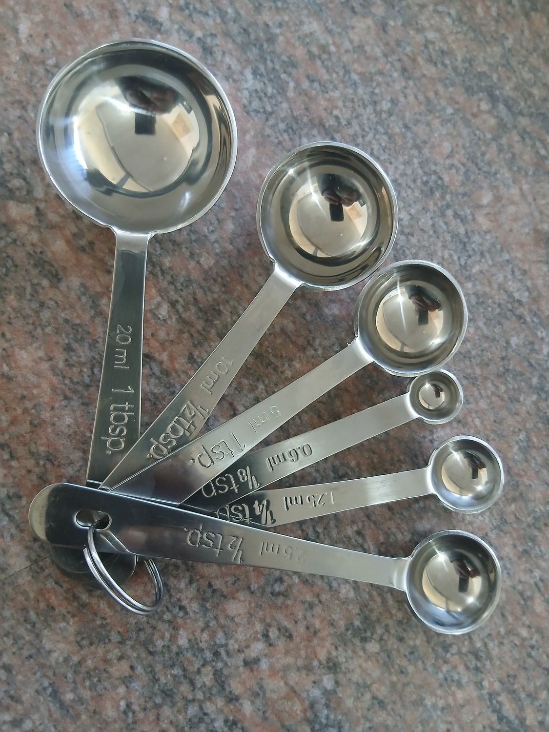 Stainless still Measuring Spoons 6pcs