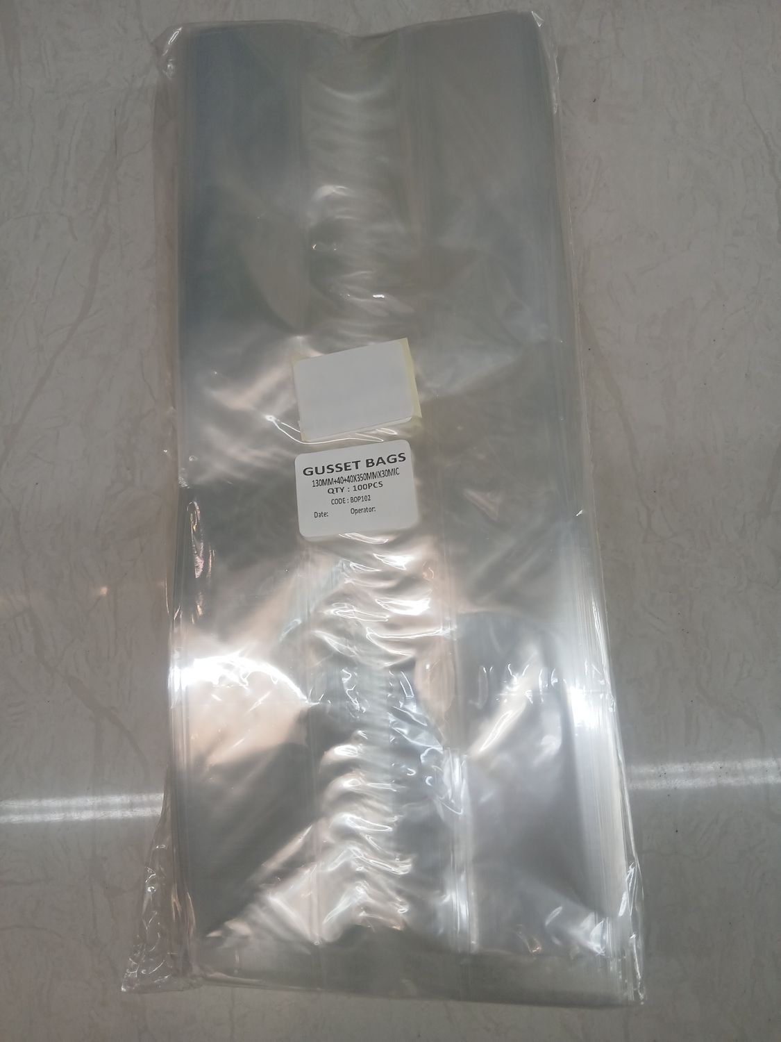 Gusset Bag 130mm 100pcs