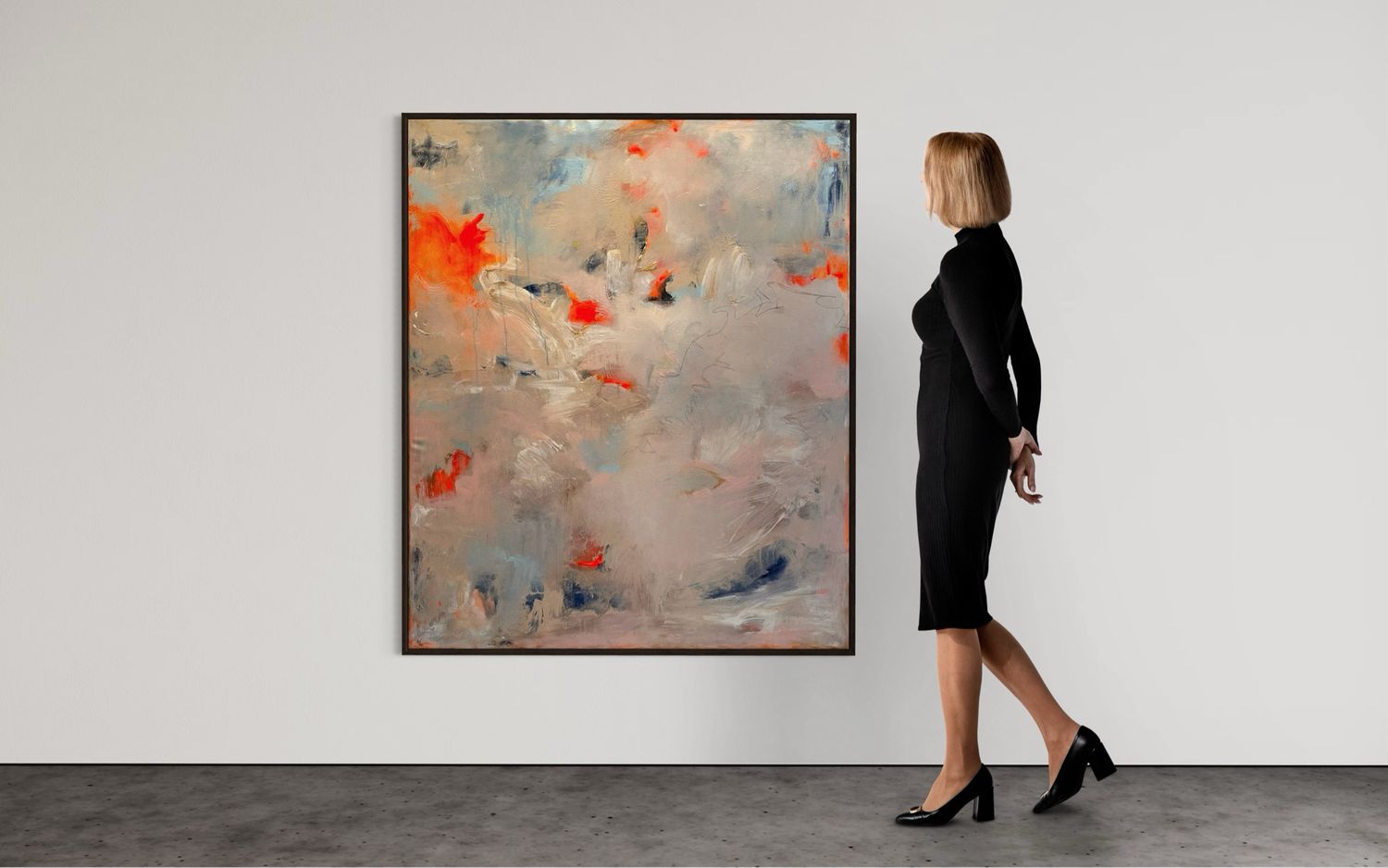 Acrylbild orange