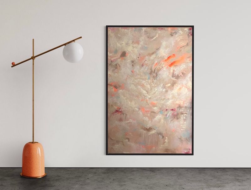 Acrylbild Neon Pastell inkl. Rahmen
