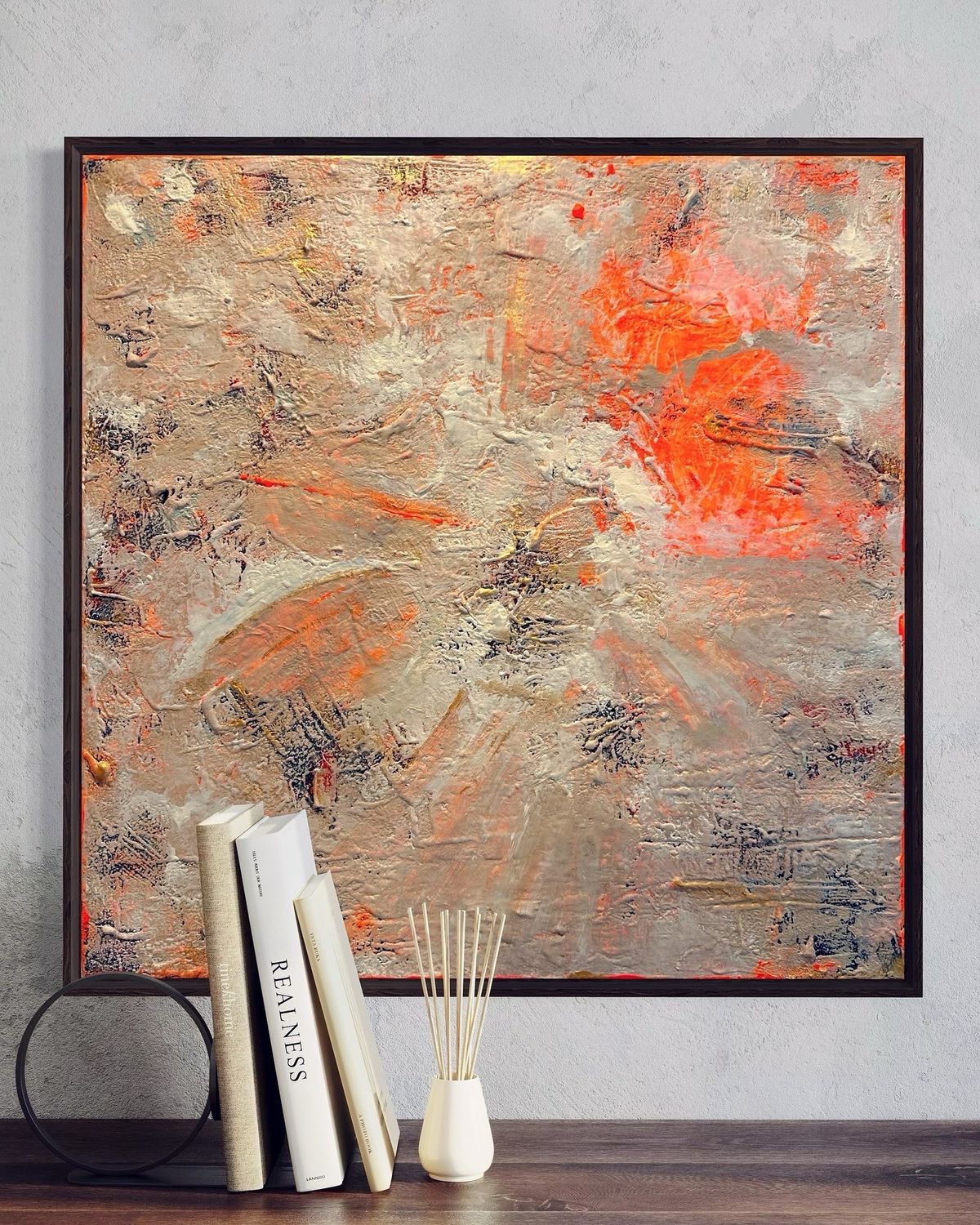 Gemälde Struktur neon