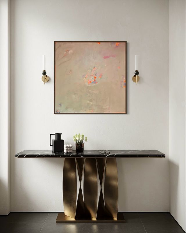 Acryl Gemälde neon Gold Acryl Gemälde neon Gold