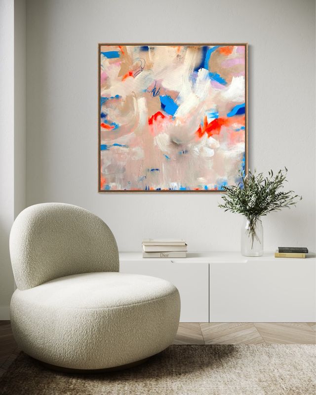 Abstraktes Gemälde orange Abstraktes Gemälde orange