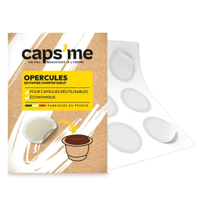 📌OPERCULES EN PAPIER POUR CAPSULES DE CAFÉ RÉUTILISABLES Compatibles avec les machines Nespresso®* Original