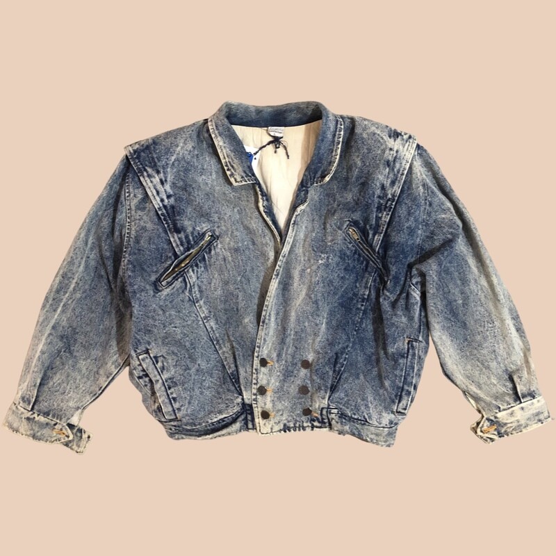 ‘Jasmine Conllection’ 80&#39;s Denim Jacket, Size L/XL