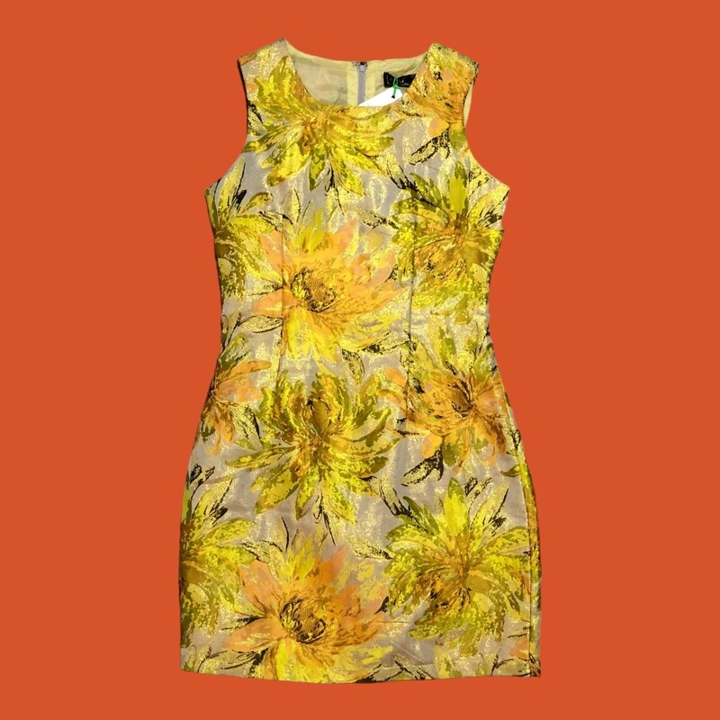 Miss L Vintage Shift Dress, Size 8