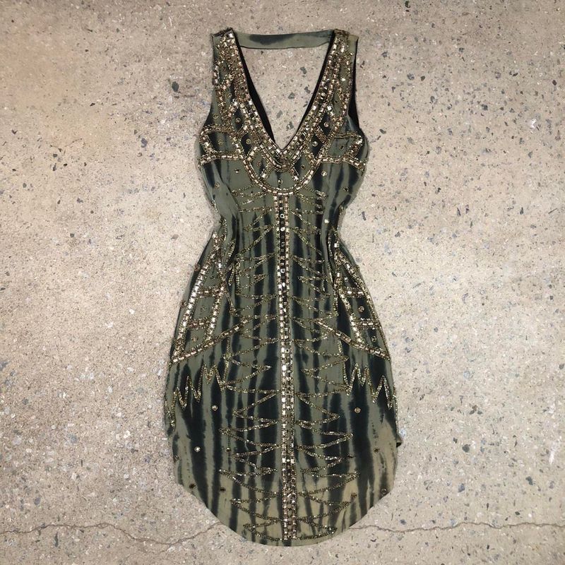 Gysette Y2K Beaded Dress, Size 8-10