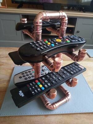 copper remote control holder /stand handmade various options available