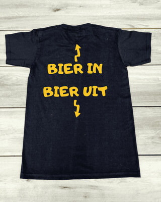 T-shirt "Bier in Bier uit"