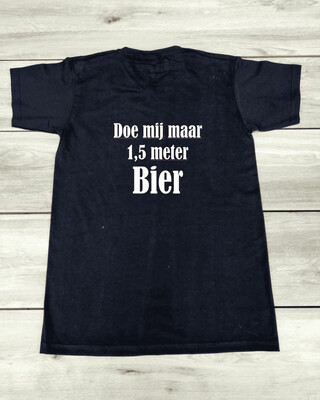 T-shirt "Doe mij maar 1,5 meter bier"