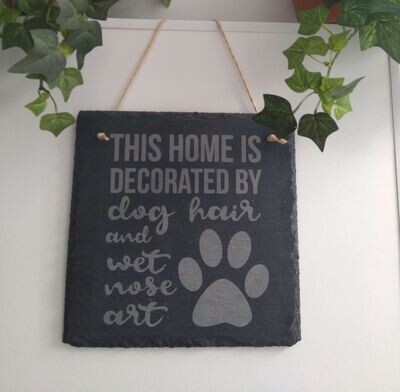 This home is decorated by dog hair