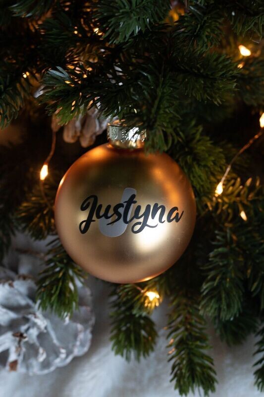 Gepersonaliseerde kerstbal type 3