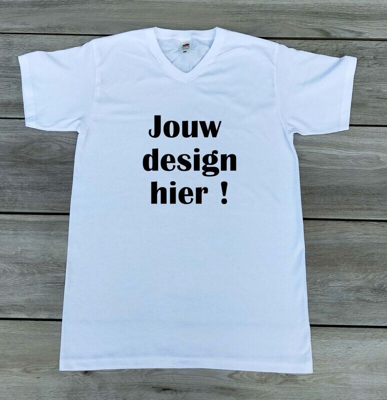 T-shirt, bedrijfslogo, eigen idee of ontwerp