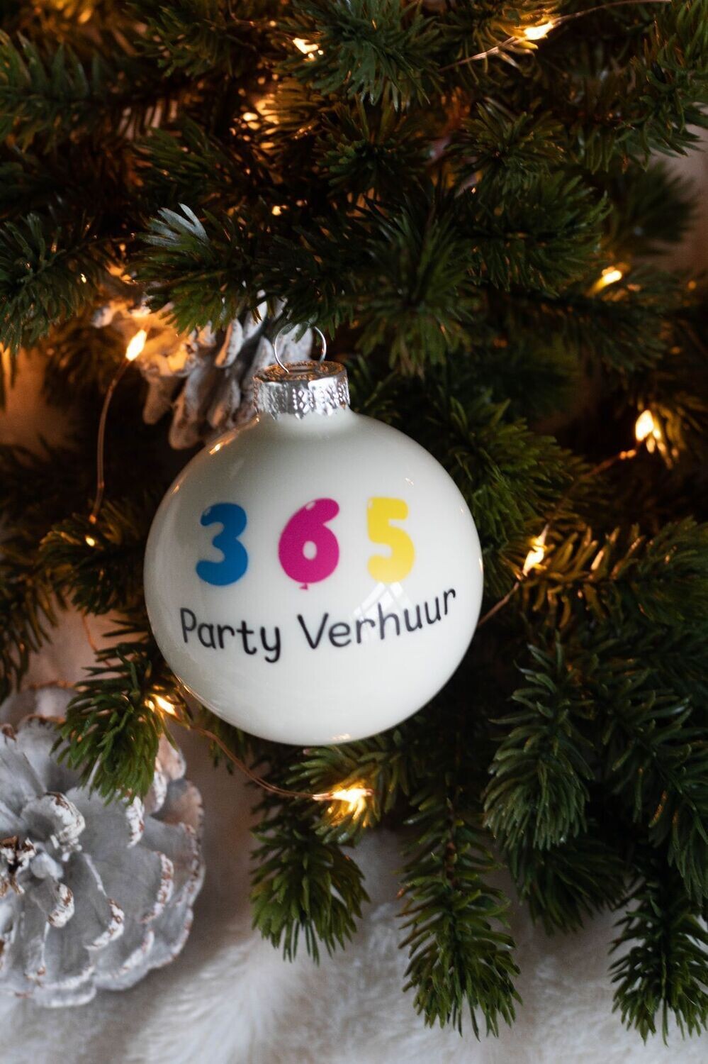 Kerstbal "met bedrijfslogo"
