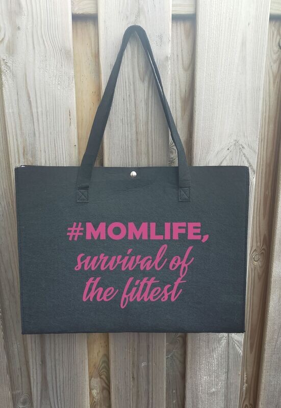 TAS " #MOMLIFE ,  survival of the fittest "
