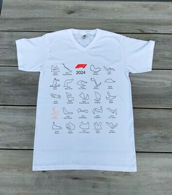 T-shirt "Formule 1 2024 kalender"