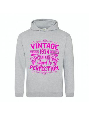 Hoodie "Vintage-perfection" + geboortejaar