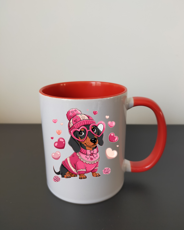 "Mok" LOVE DOG , With Hearts
