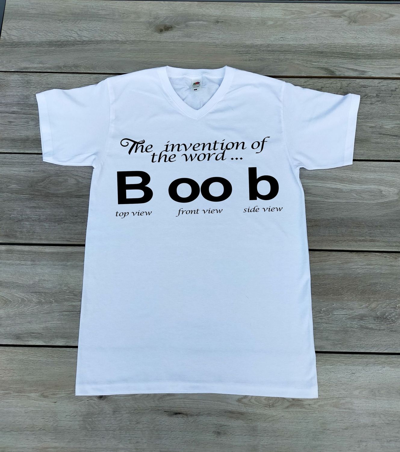 T-shirt "The invention of the word.. B oo b"