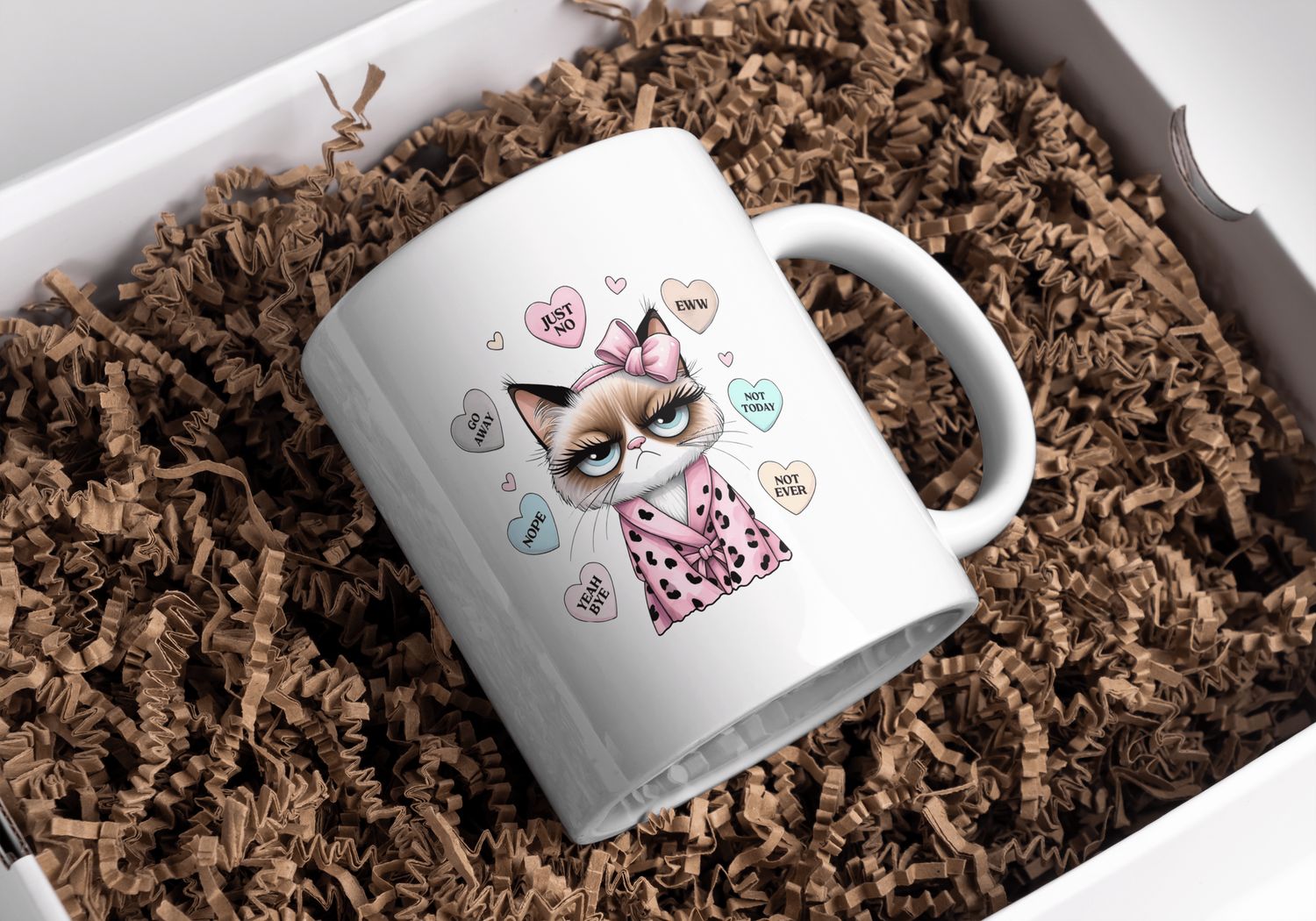 "Mok" No way, poes met hartjes